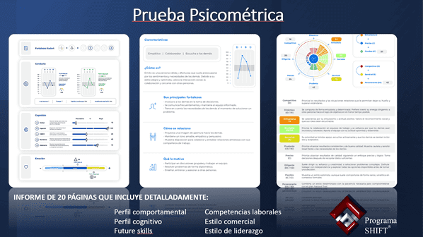 Prueba psicométrica programa SHIFT